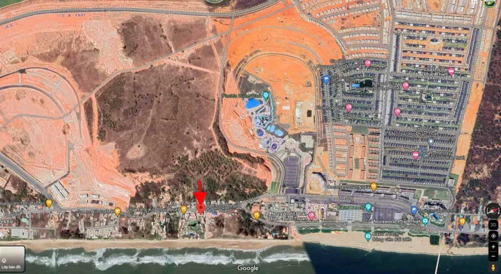 Vị trí Radisson Phan Thiết 