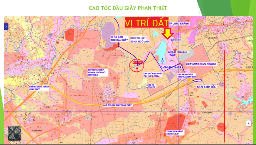 Bản đồ giao thông đoạn Cao Tốc nối xuống Hàng Gòn