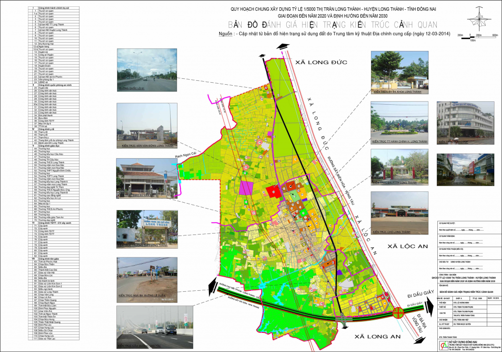 Duyệt phê duyệt điều chỉnh quy hoạch chung xây dựng tỷ lệ 1/5000 thị trấn Long Thành